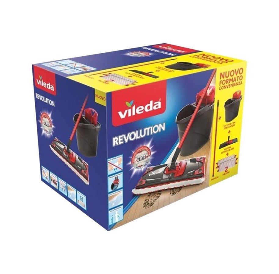 Reinigung - Vileda Revolution Box Mop With Bucket - 158576