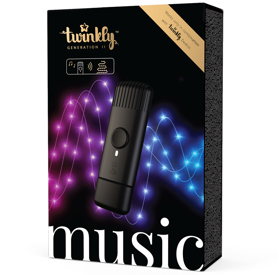 Smart-Home - Twinkly Music – Bluetooth and Wi-Fi USB-Powered Sound Sensor for  Lights to Sync to Music - TMD01USB