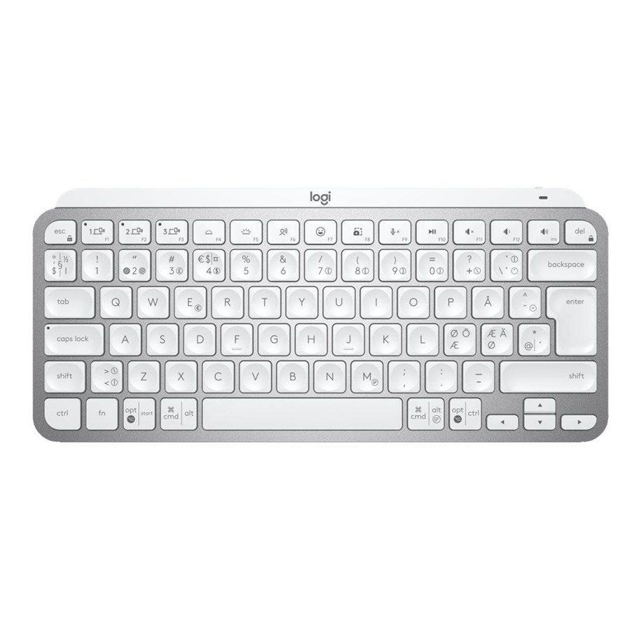 Tastaturen - Logitech MX Keys Mini for Business - Tastaturen - Nordisch - Grau - 920-010605