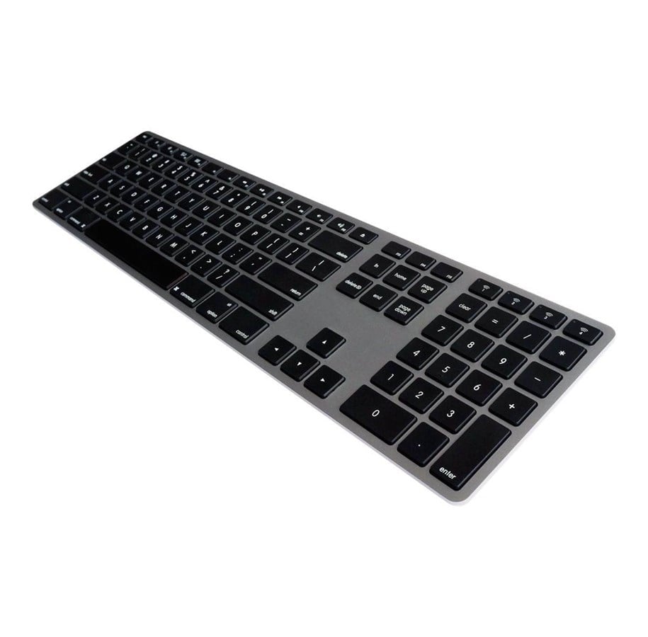 Tastaturen - Matias - keyboard - Nordic - space grey - Tastatur - Nordic ISO - Grau - FK418BTLB-ND