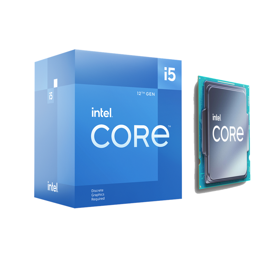 CPU - Intel Core i5-12400F Alder Lake CPU - 6 Kerne - 2.5 GHz - Intel LGA1700 - Intel Boxed (mit Kühler) - BX8071512400F