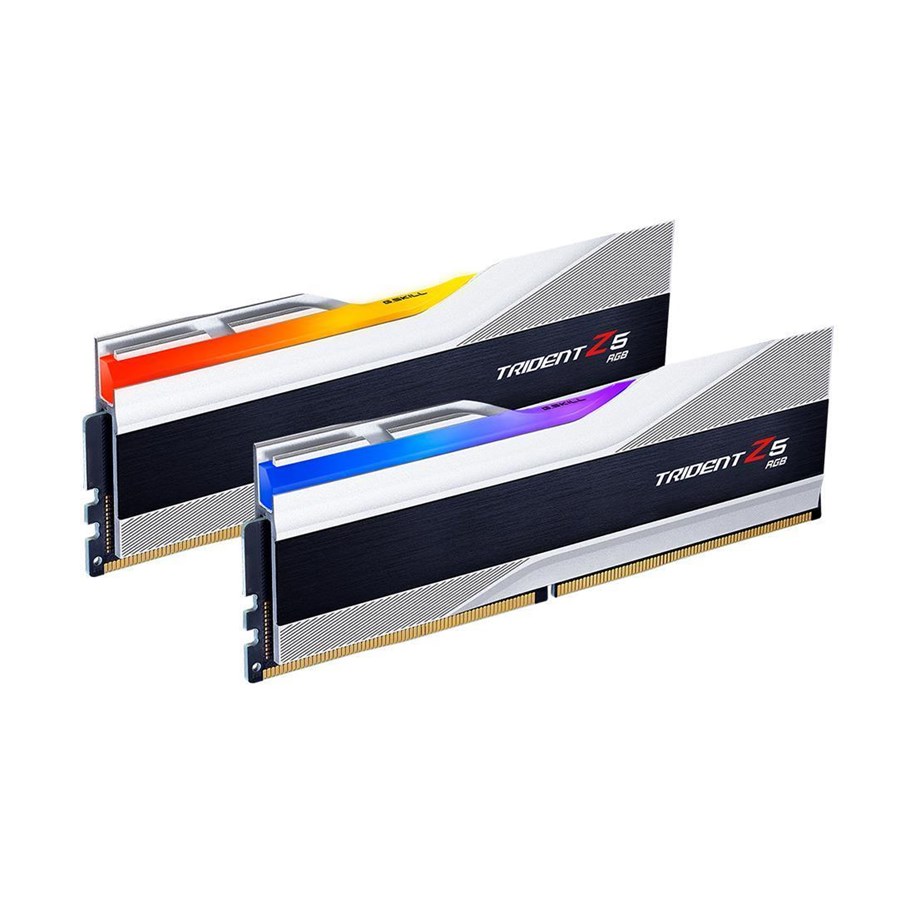 RAM - G.Skill Trident Z5 RGB DDR5-5600 - 32GB - CL40 - Dual Channel (2 pcs) - Intel XMP - Silber mit RGB - F5-5600J4040C16GX2-TZ5RS