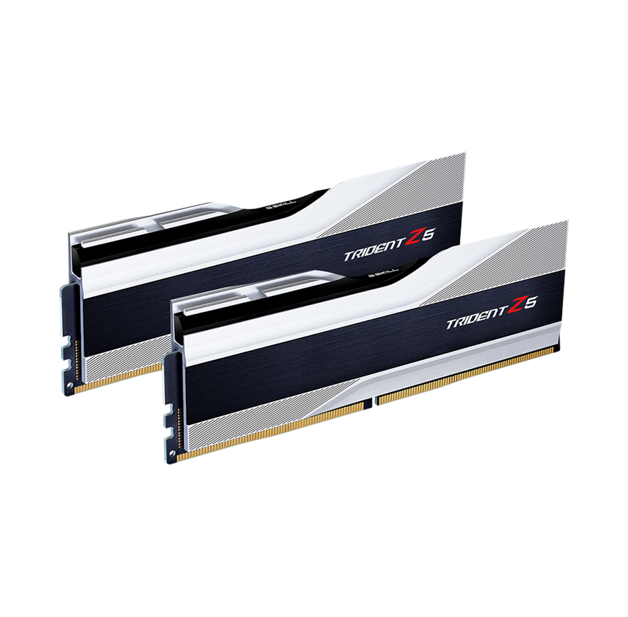RAM - G.Skill Trident Z5 DDR5-5600 - 32GB - CL40 - Dual Channel (2 pcs) - Intel XMP - Silber - F5-5600J4040C16GX2-TZ5S