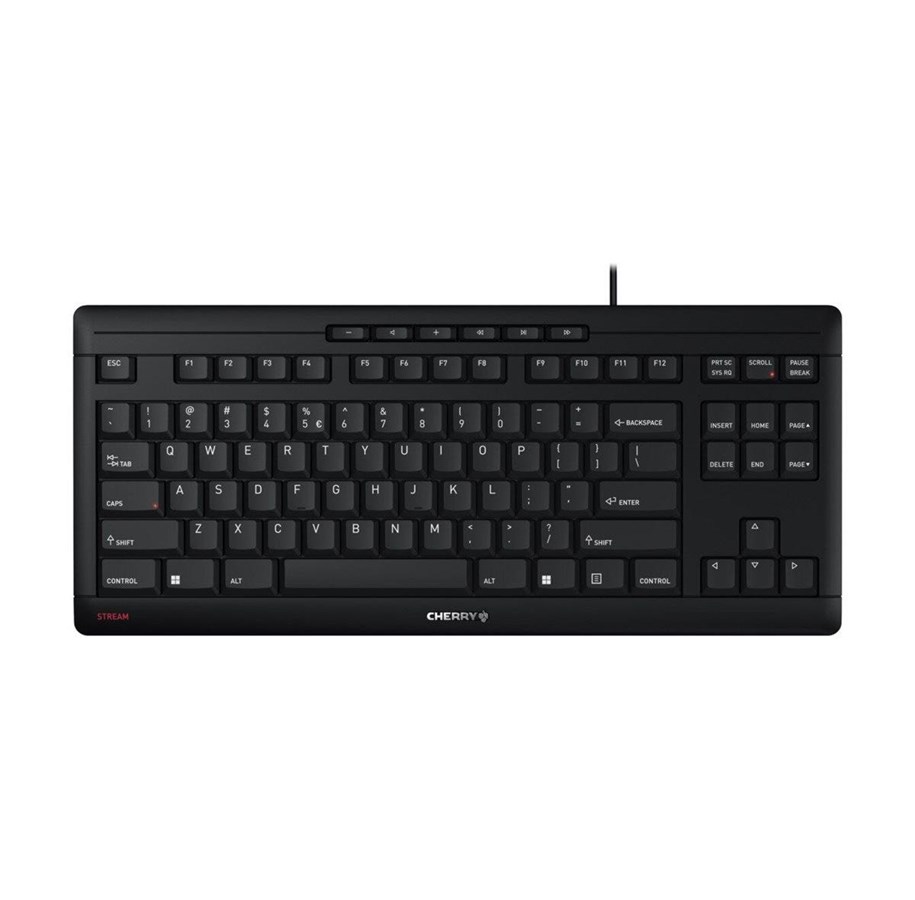 Tastaturen - Cherry STREAM KEYBOARD TKL - Tastatur - Englisch - Schwarz - JK-8600EU-2