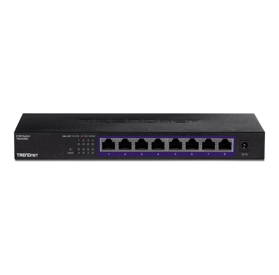 Switches - TRENDnet TEG-S380 8-Port Unmanaged 2.5G Switch - TEG-S380