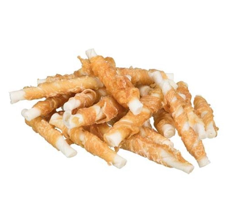 Hunde - Trixie Denta Fun Mini Chicken Chewing Rolls 6 cm 120 g - TX31346