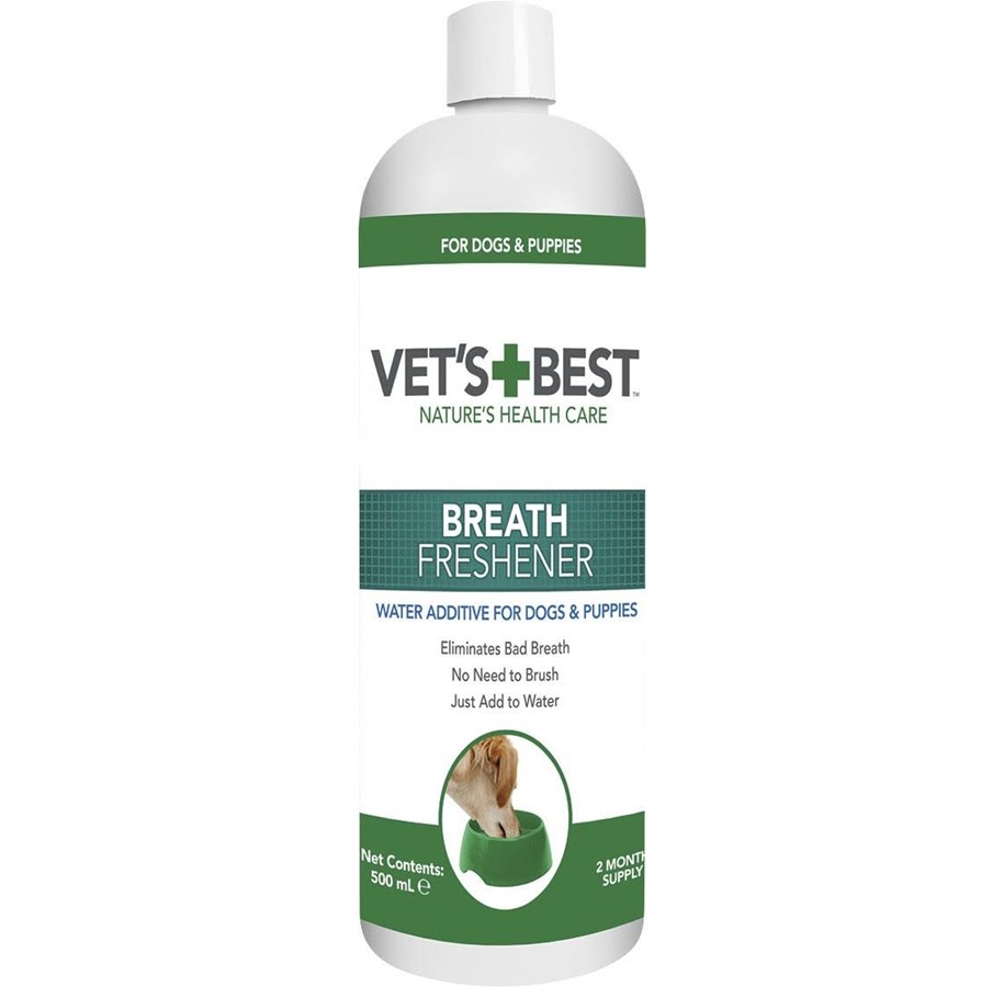 Hunde - Vets Best Zahnfrischer Wasserzusatz für frischen Atem 500ml - H03491