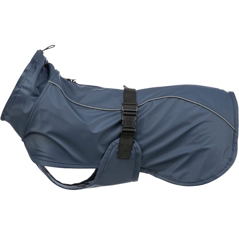 Hunde - Trixie BE NORDIC Husum Hunderegenmantel Dunkelblau Größe XL: Bauchumfang 80-105cm Rückenlänge: 70cm - 680218