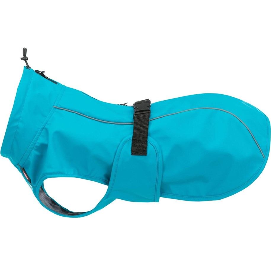 Hunde - Trixie Vimy Dog Raincoat Blue Circum: 44-63cm Length: 45cm - TX680204