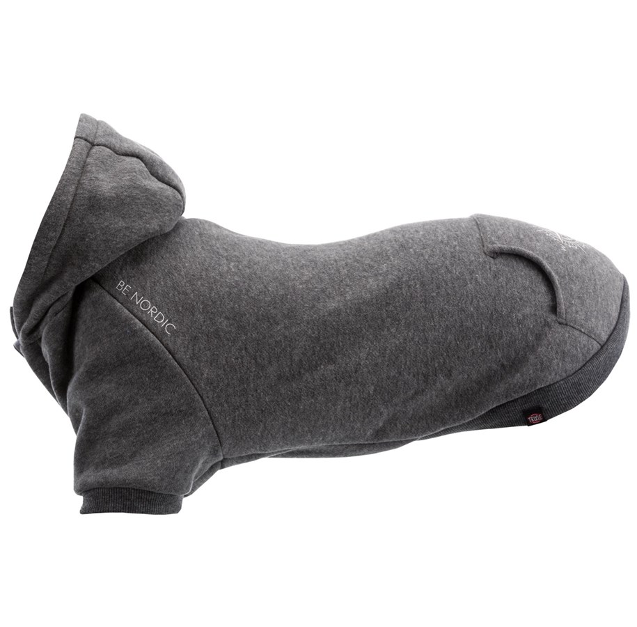 Hunde - Trixie BE NORDIC Flensburg hoodie M: 45 cm grey - TX67496