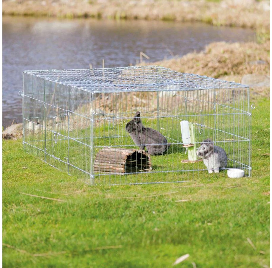 Nagetiere - Trixie natura outdoor run with cover metal 216 × 65 × 116 cm - TX62452