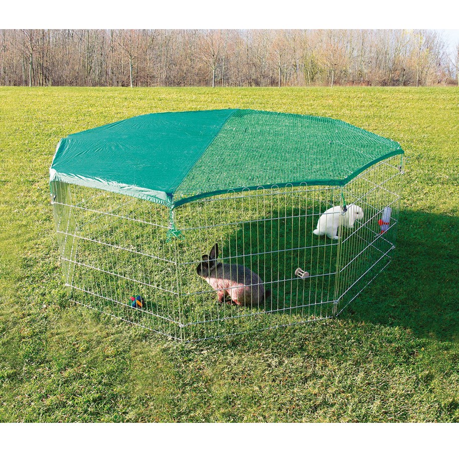 Nagetiere - Trixie natura outdoor run with safety net metal ø 210 × 75 cm - TX6243