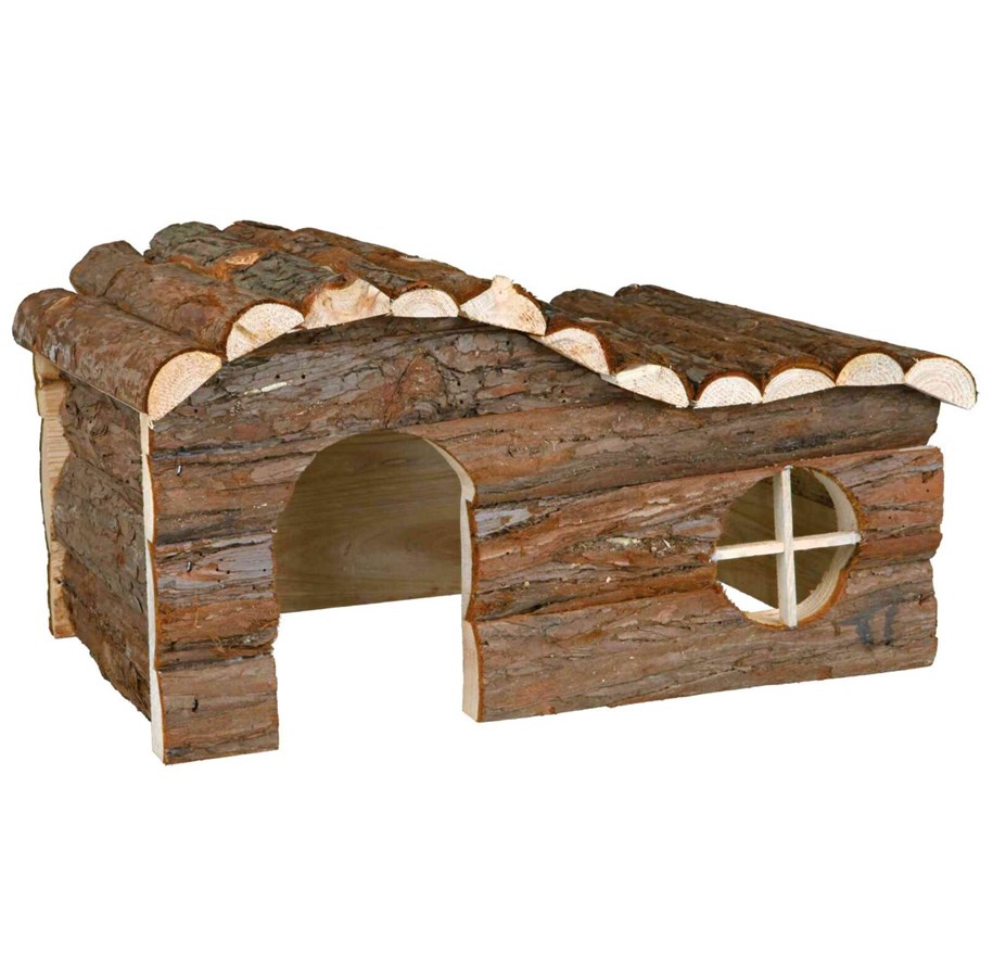 Nagetiere - Trixie House Hanna Natural Wooden Shelter Small Animals 43x22x28cm - TX62053