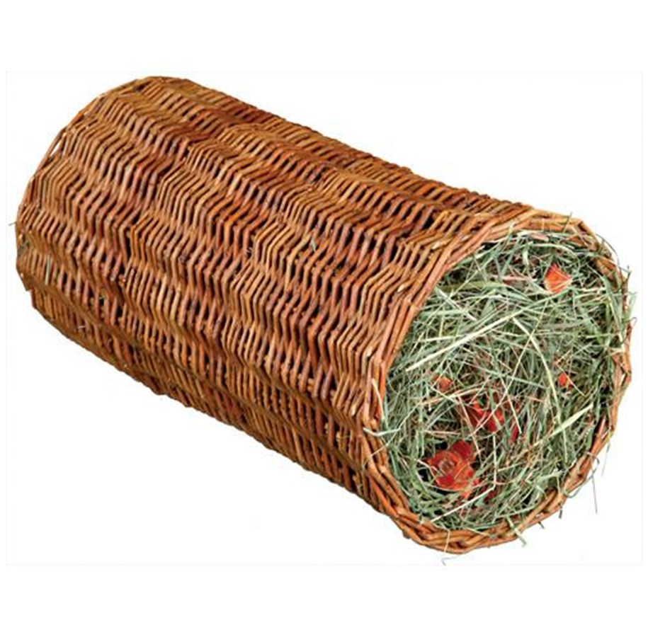 Nagetiere - Trixie Wicker tunnel with hay/carrot ø 20 × 38 cm 220 g - TX60777