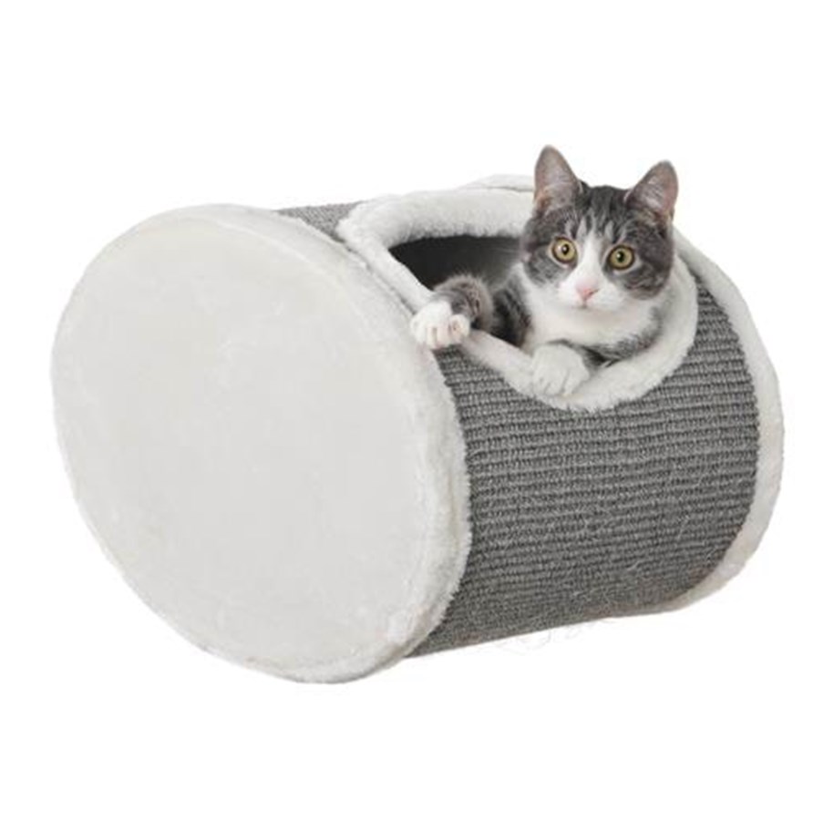 Katzen - Trixie Kuschelhöhle zur Wandmontage weiß/grau - TX49921