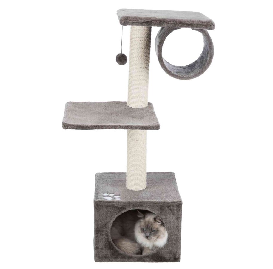 Katzen - Trixie Cat Tree San Fernando Scratching Post Grey 106cm - TX43952