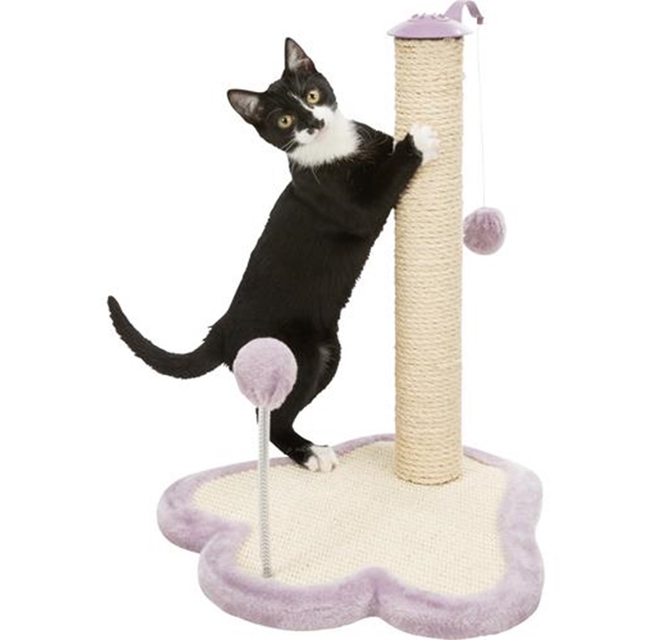 Katzen - Trixie Junior scratching paw with post 50 cm light lilac - TX42931
