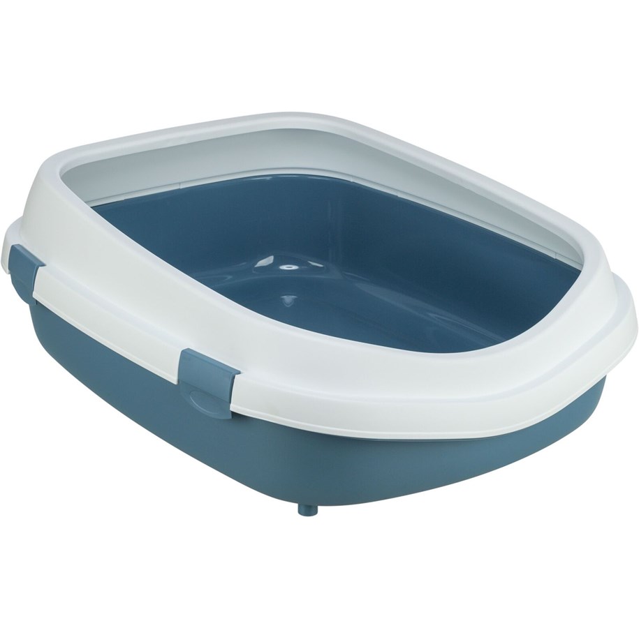 Katzen - Trixie Katzentoilette Primo XXL Blau/Weiß - TX40175