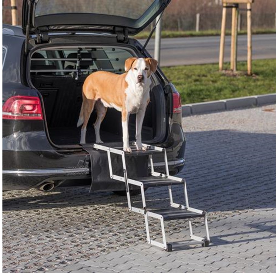 Hunde - Trixie 3-step folding steps aluminium/plastic/TPR width: 37 cm/height: up to 57 cm/depth: up to 120 - TX39376