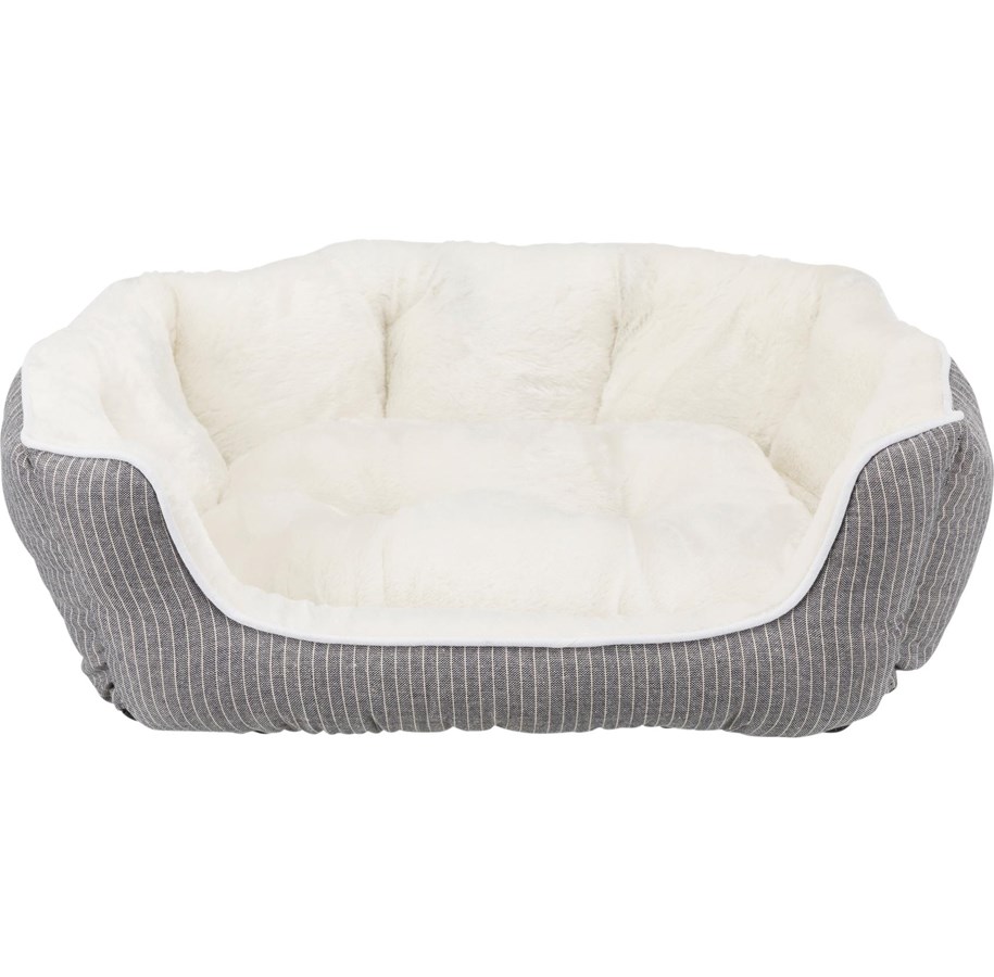 Hunde - Trixie Davin bed oval 60 × 45 cm grey/cream - TX38975