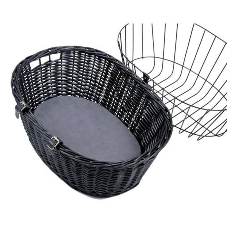 Hunde - Trixie Front bicycle basket 50 × 41 × 35 cm black - TX2818