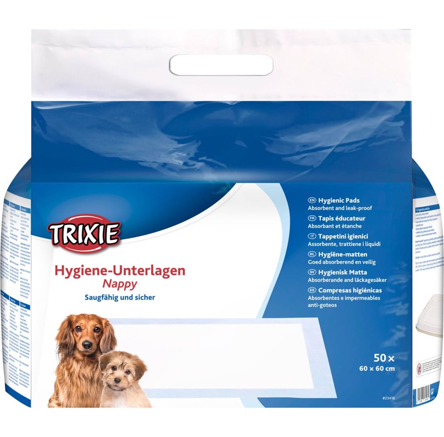 Hunde - Trixie Hygiene Pad Nappy 60x60cm (50-Pack) - TX23418