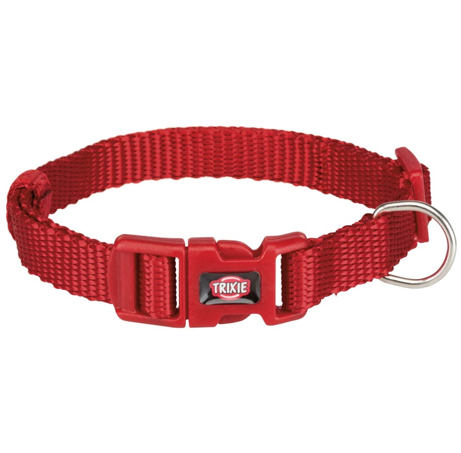 Hunde - Trixie Premium Collar Red XS–S 22-35cm/10mm - TX201403