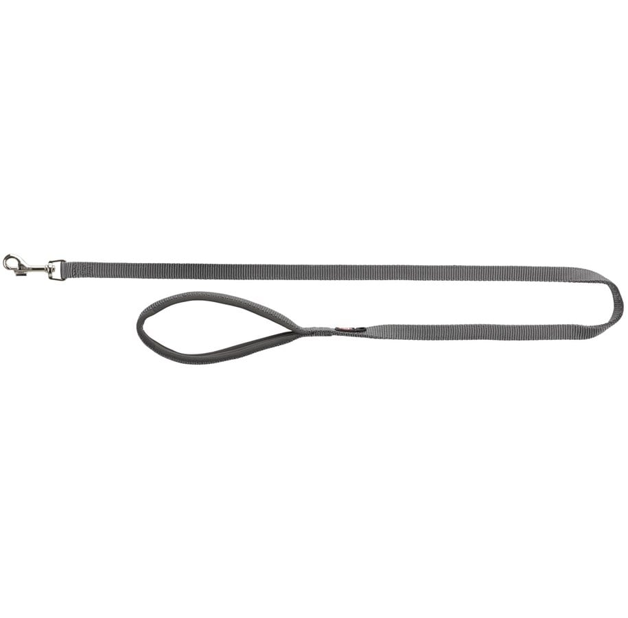 Hunde - Trixie Premium lead M–L: 1.00 m/20 mm graphite - TX200216
