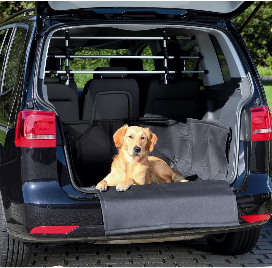 Hunde - Trixie Car boot cover with high side panels 1.64 × 1.25 m black - TX1314