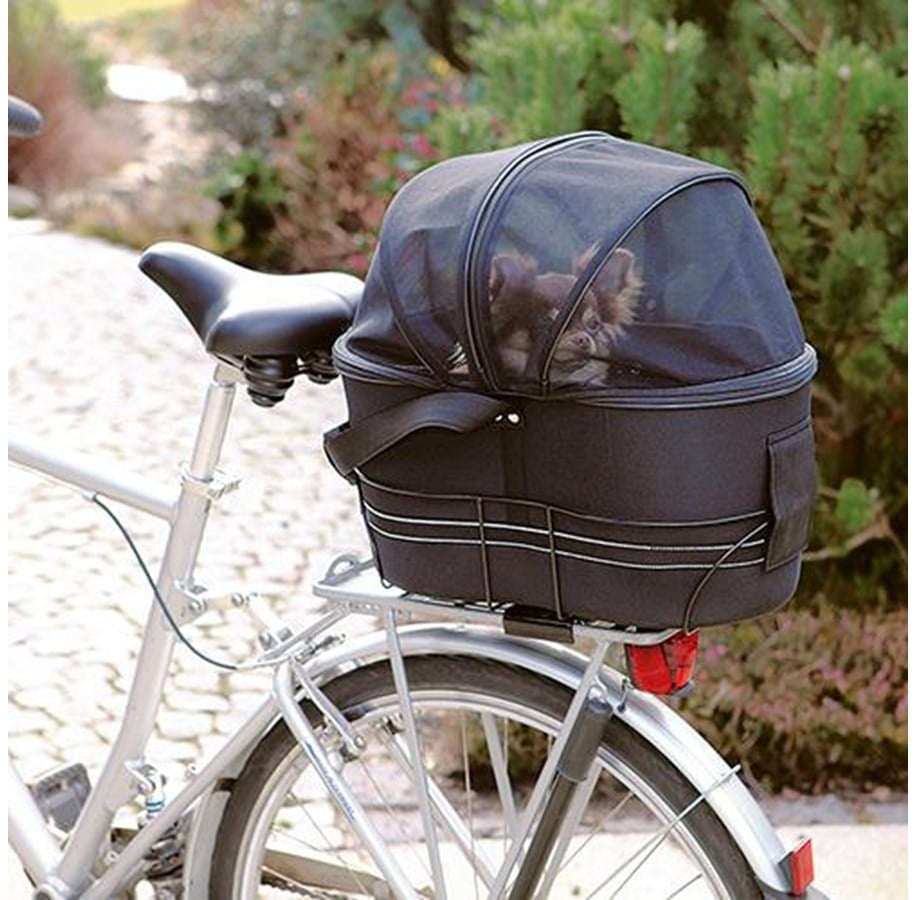 Hunde - Trixie Bicycle basket for wide bike racks EVA 29 × 42 × 48 cm black - TX13118