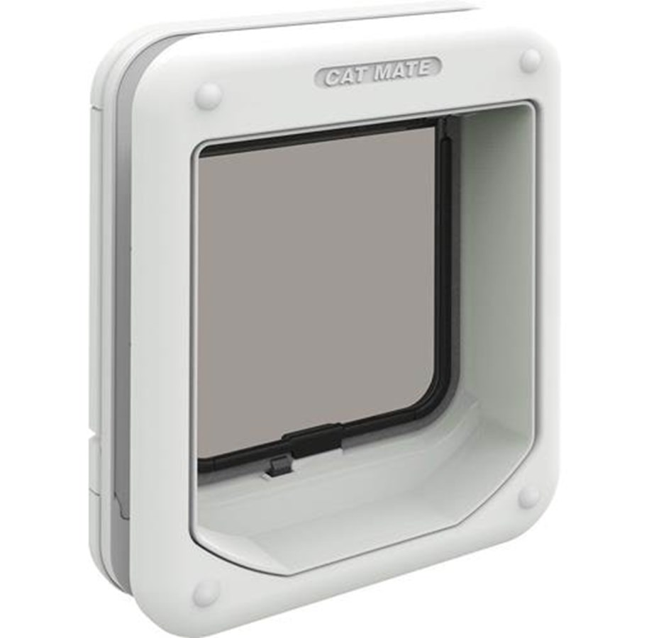 Katzen - Petmate Rotary 4-Way Locking Cat Flap - White - K358W