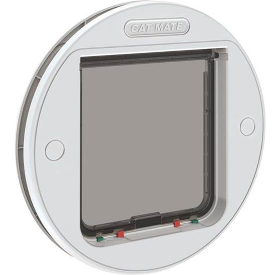 Katzen - Petmate Large Glass Fitting Cat Flap - White - K357W
