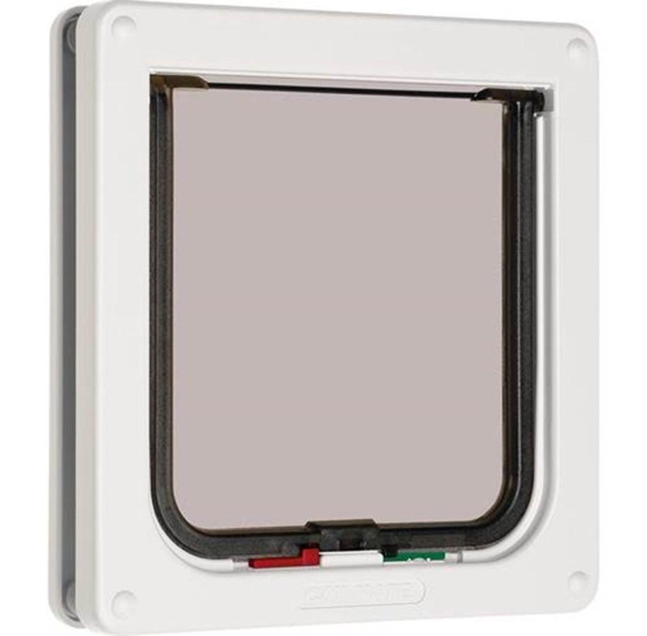 Katzen - Petmate 4-Way Locking Cat Flap - White - K309W