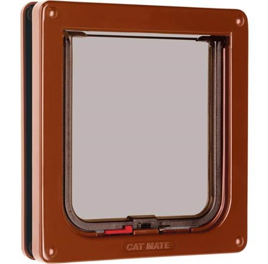 Katzen - Petmate Lockable Cat Flap - Brown - K304B