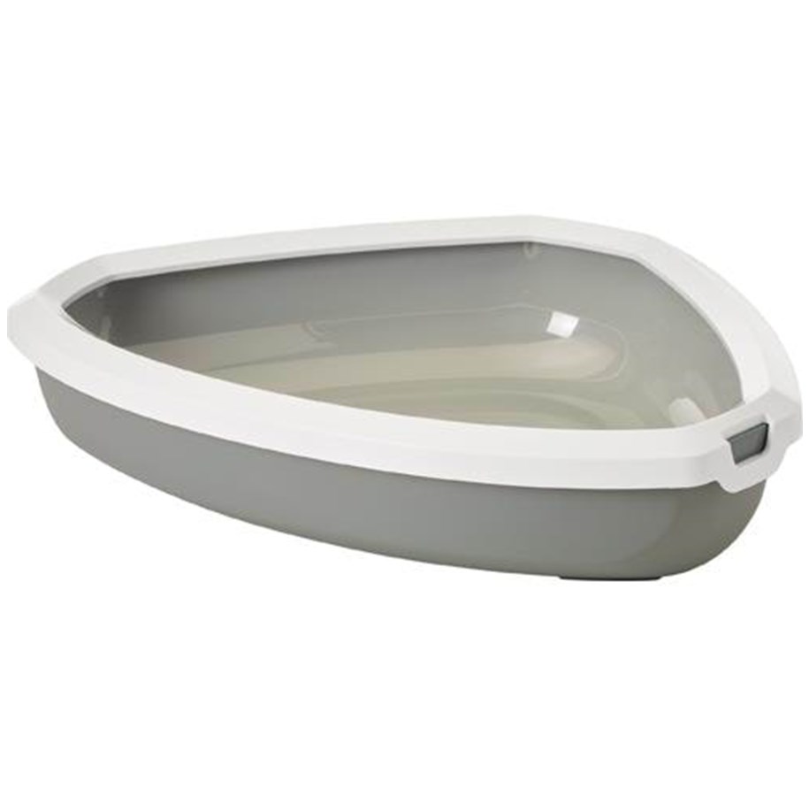 Katzen - Savic Rincon corner toilet - grey/white - K2017G