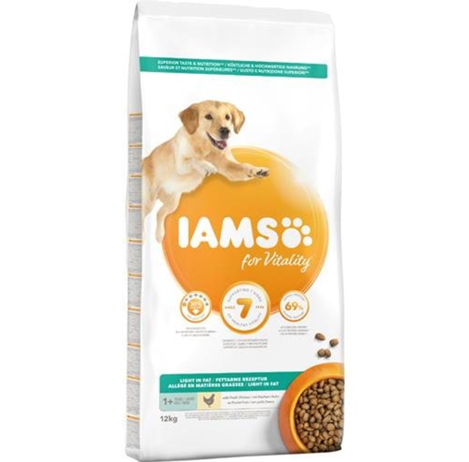 Hunde - Iams Vitality Adult Light in fat 12 kg - IH161200