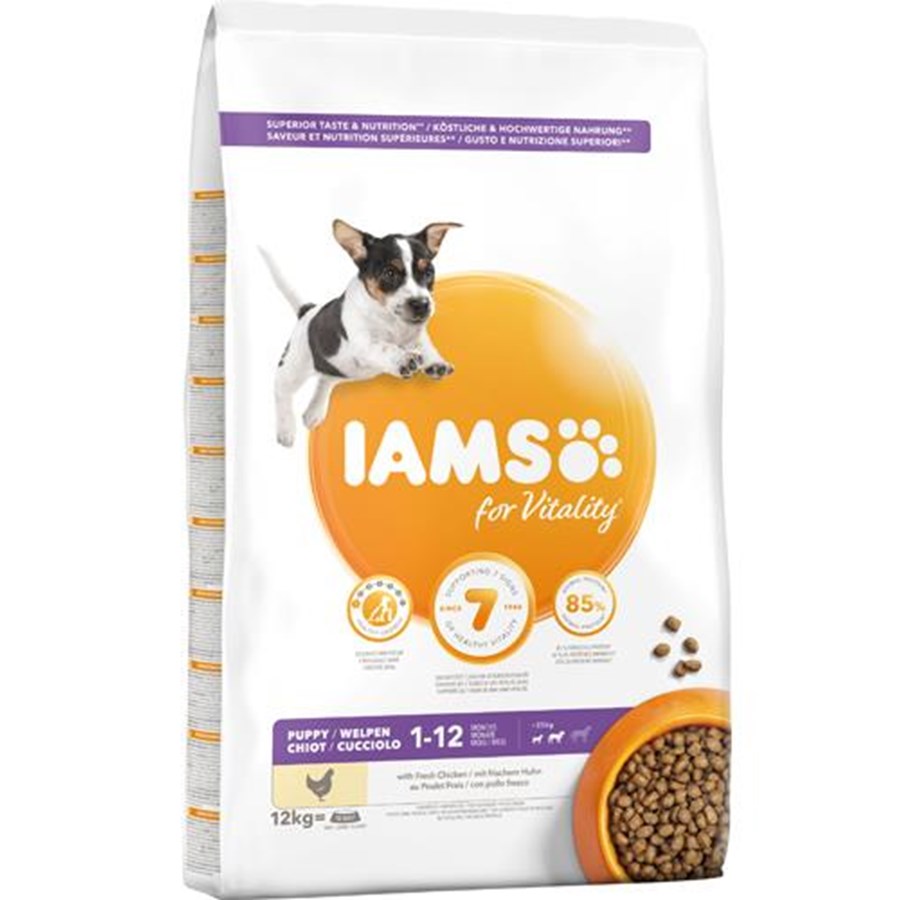 Hunde - Iams Puppy & Junior Small Medium 12 kg - IH011200