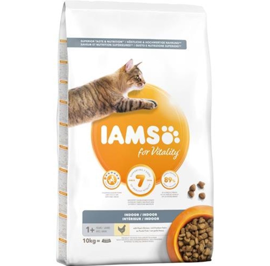 Katzen - Iams CAT Vitality Adult Indoor - Chicken 10kg - I711000