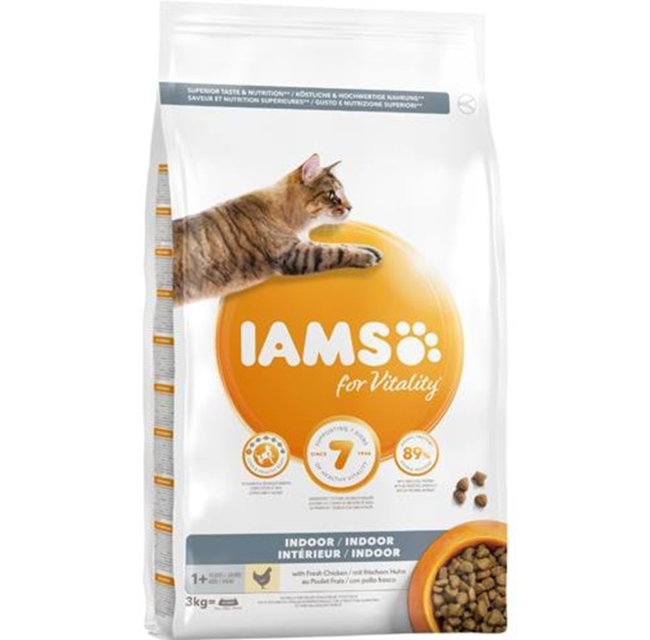 Katzen - Iams CAT Vitality Adult Indoor Chicken 3 kg - I710300