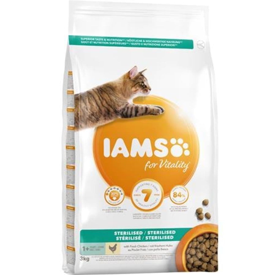 Katzen - Iams CAT Vitality Adult Sterilised 3 kg - I060300