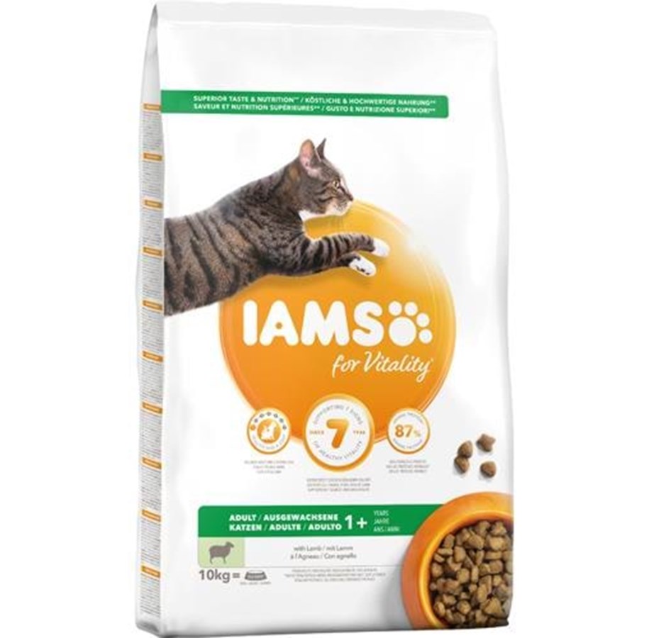 Katzen - Iams CAT Vitality Adult cats - Lamb 10kg - I031000