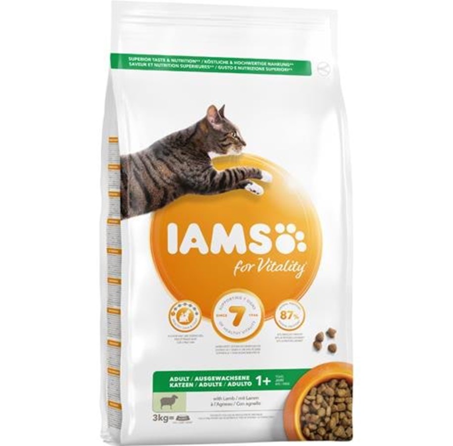Katzen - Iams CAT Vitality Adult Lamb 3 kg - I030300