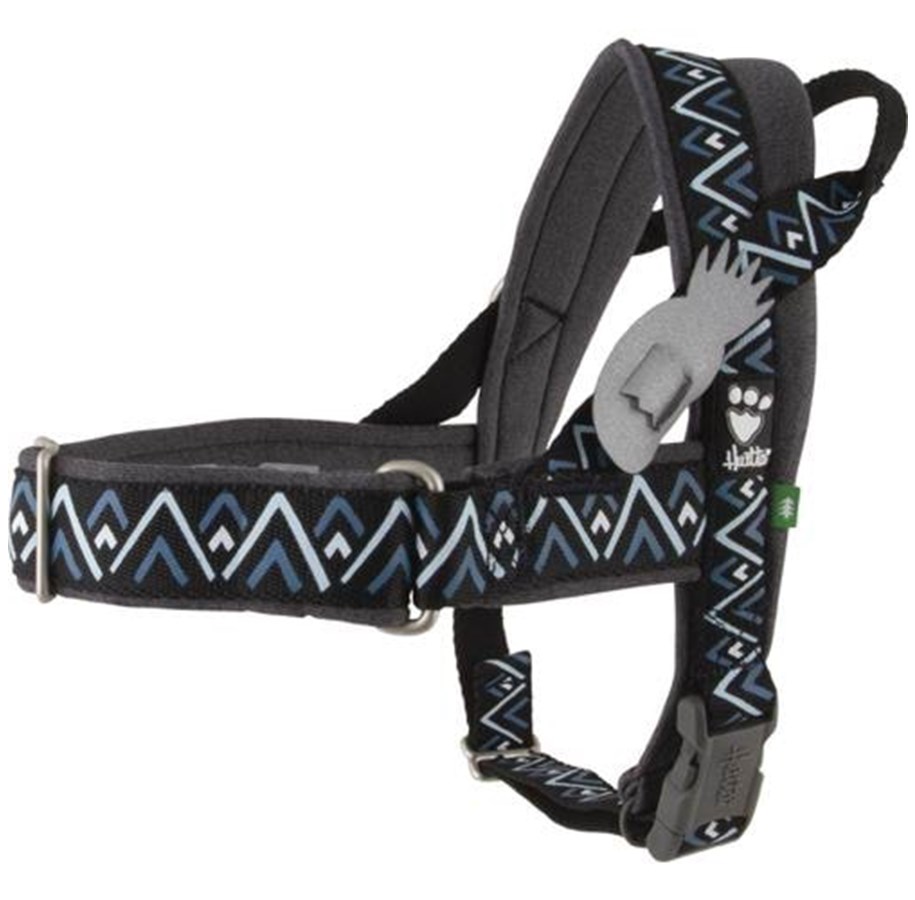 Hunde - Hurtta Razzle-Dazzle H-harness 55-65 cm Blackberry - H933947