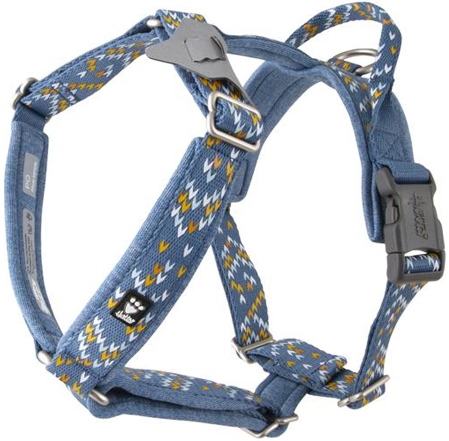 Hunde - Hurtta Razzle-Dazzle Y-harness 45-55 cm Bilberry - H933928