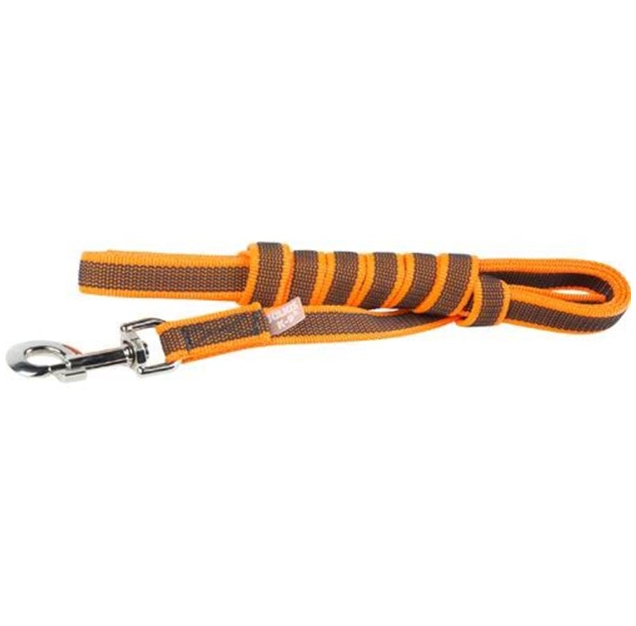 Hunde - Julius-K9 C&G leash orange/grey 20mm/3m  without handle - H671198