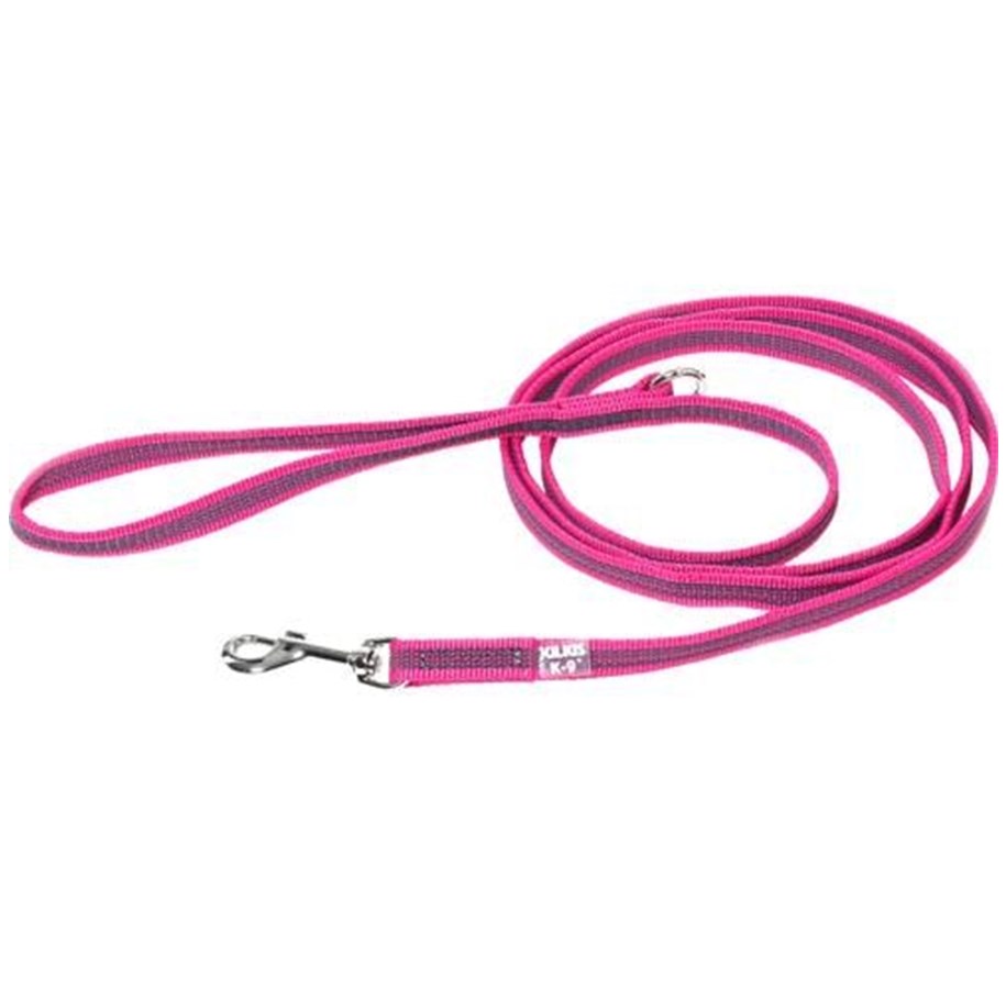 Hunde - Julius-K9 C&G - Super-grip leash.rosa/grey.14mm/2m.with handle.max 30kg - H668624