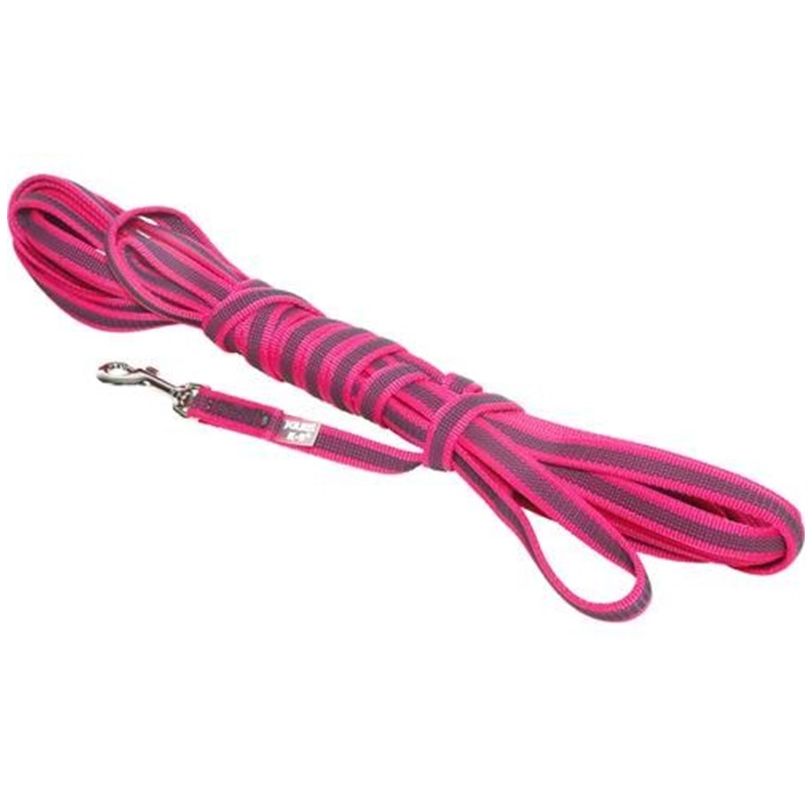 Hunde - Julius-K9 C&G - Super-grip leash.rosa/grey.14mm/10m.with handle.max 30kg - H668600