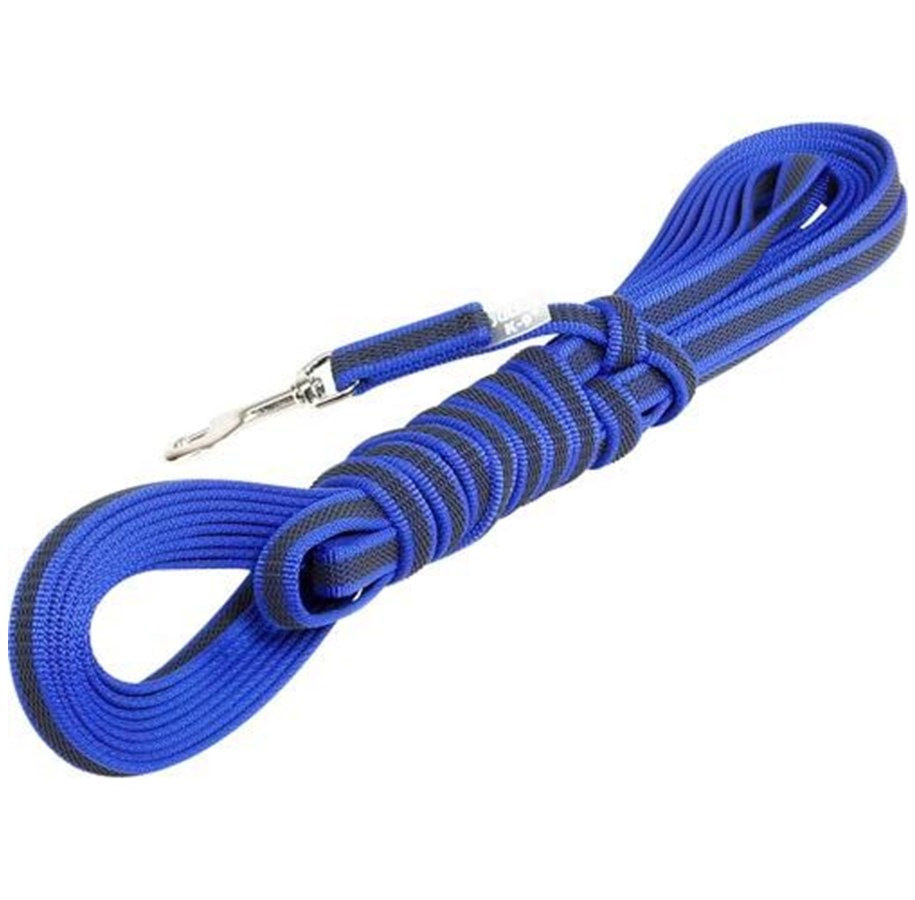 Hunde - Julius-K9 C&G - Super-grip leash.blue/grey.14mm/10m.with handle.max 30kg - H668259