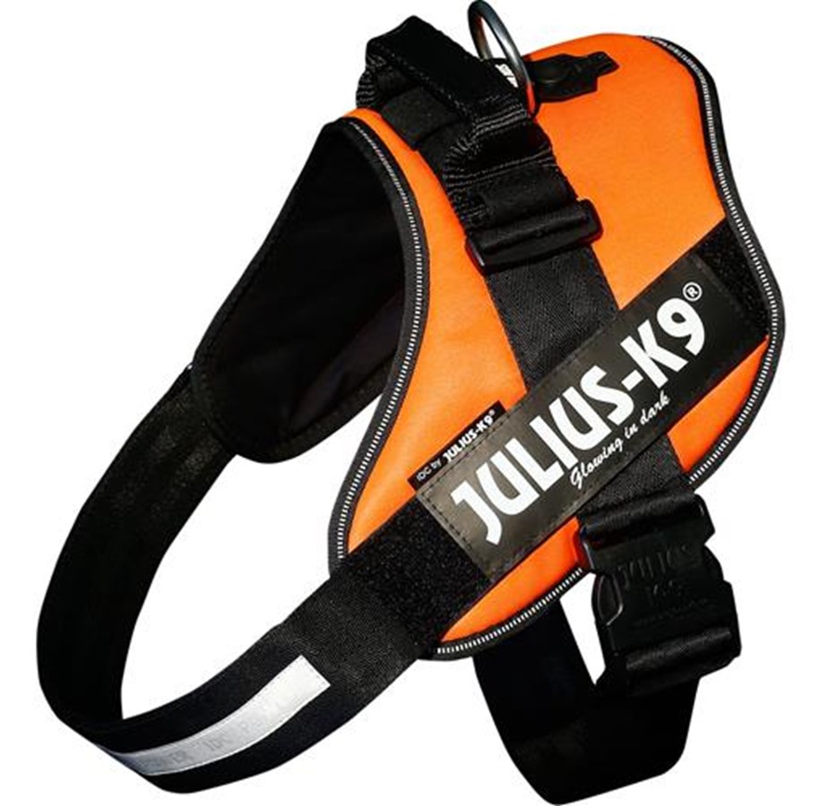 Hunde - Julius-K9 IDC Powerharness UV Orange L/1 63-85cm - H659837
