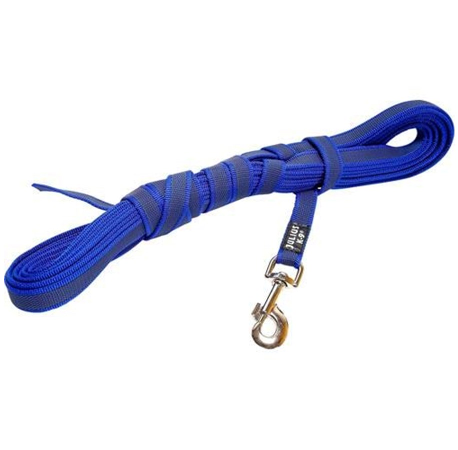 Hunde - Julius-K9 C&G - Super-grip leash blue/grey 20mm/3.0 without handle - H658441